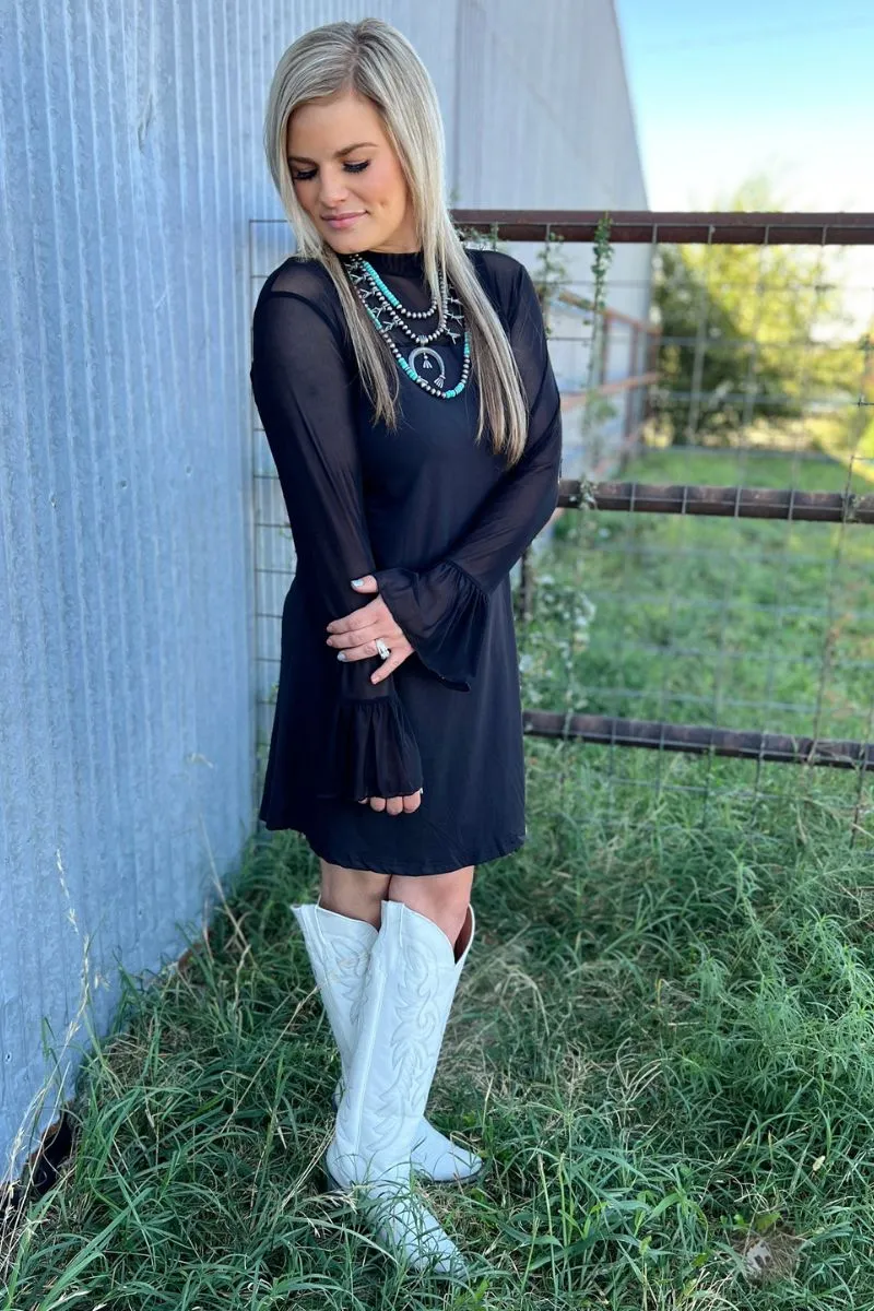 Date Ready Work Comfort Nine Lives Black Dress