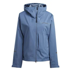 adidas - Women's Terrex Multi RAIN.RDY 2.5L Jacket (HM4056) Full Length Zipper Weatherproof Zipper Tech