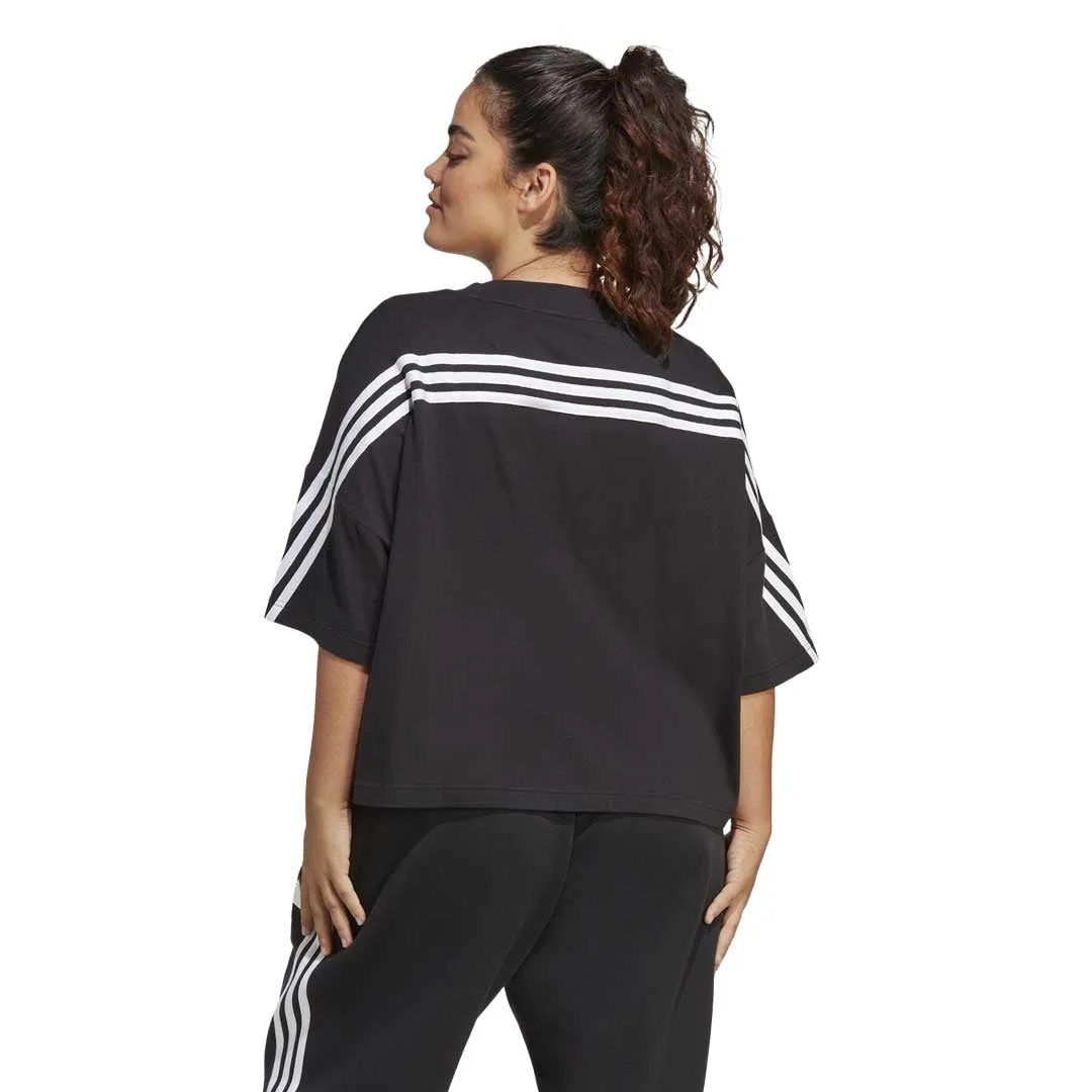 Functional Pockets Style adidas - Women's Future Icons 3-Stripes T-Shirt (Plus Size) (HT4691)