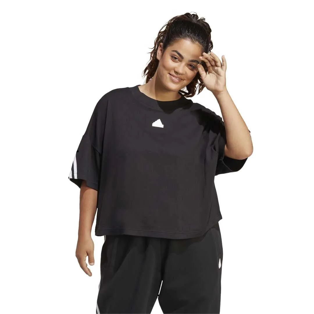 ElasticWaistband adidas - Women's Future Icons 3-Stripes T-Shirt (Plus Size) (HT4691)