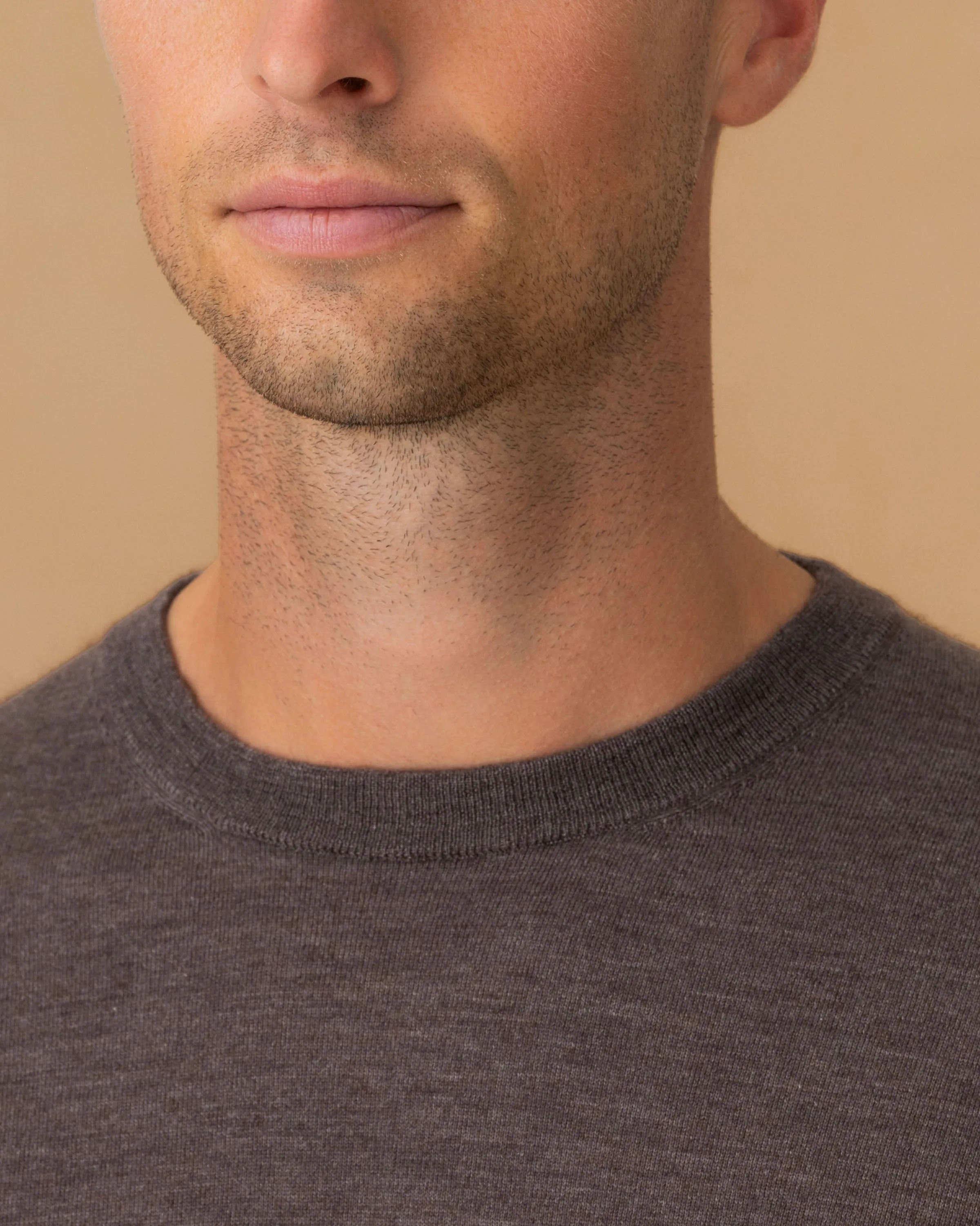 Worn In Neat Look Cashmere Silk Extrafine Crew Neck Sweater