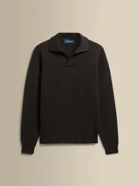 Work Comfort Virgin Wool Long Sleeve Skipper Polo Shirt