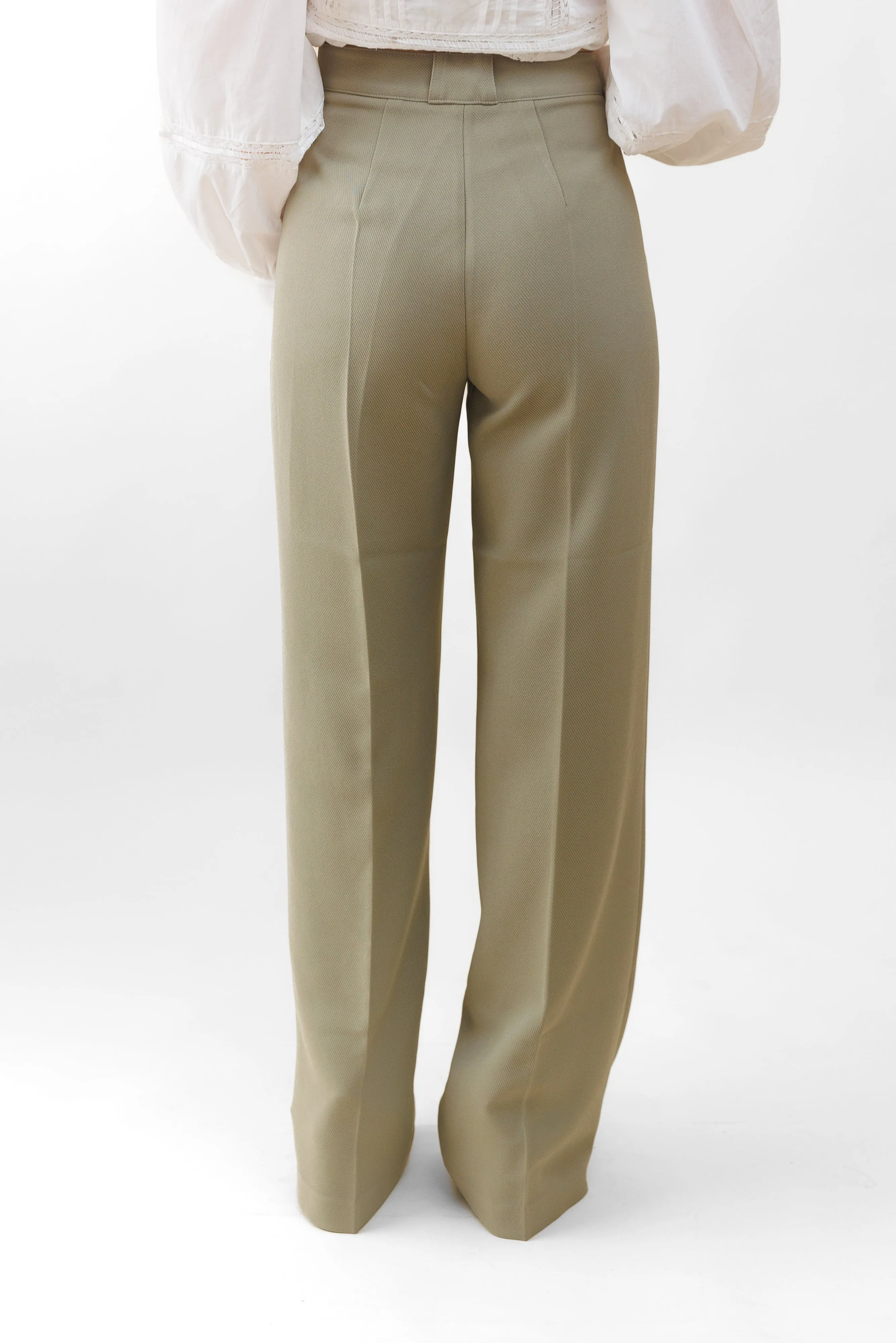 JENNA TEXTURED WIDE-LEG PANTS Rugged Comfort