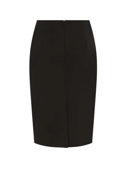 Joan Tailored Wool Crepe Pencil Skirt Visual Outfit