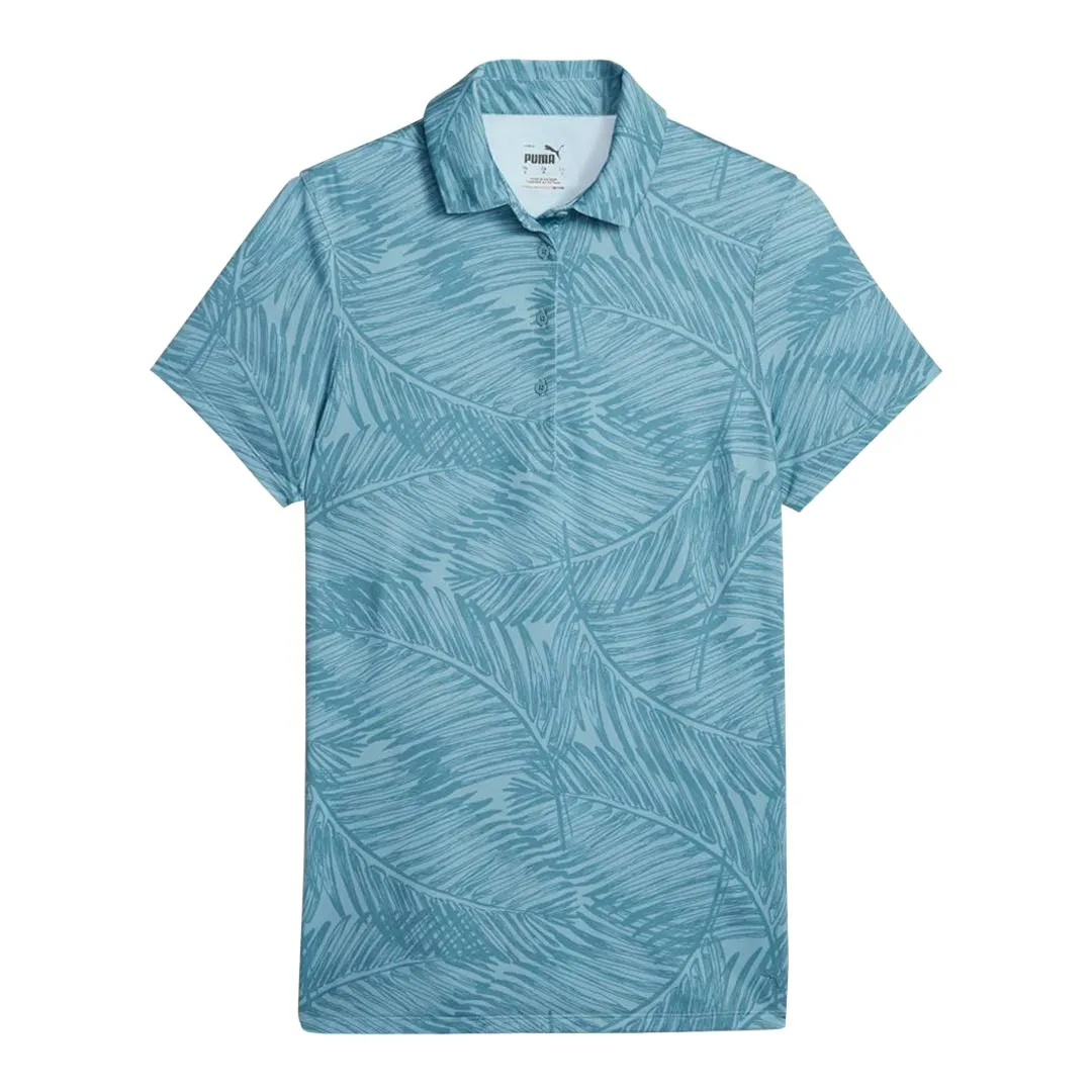 Puma - Women's MATTR Fern Short Sleeve Polo (621633 03) Fade Resistant Dye Method ModularLayering