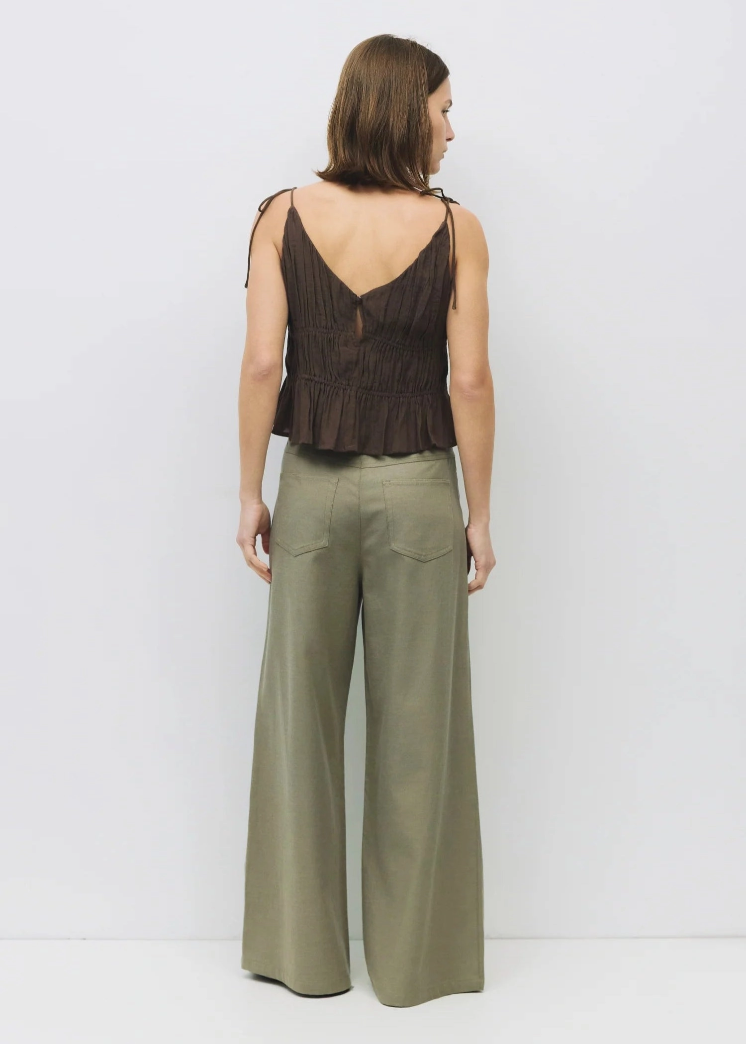 high precision applications KENDRA CROPPED SLIP-STYLE TOP