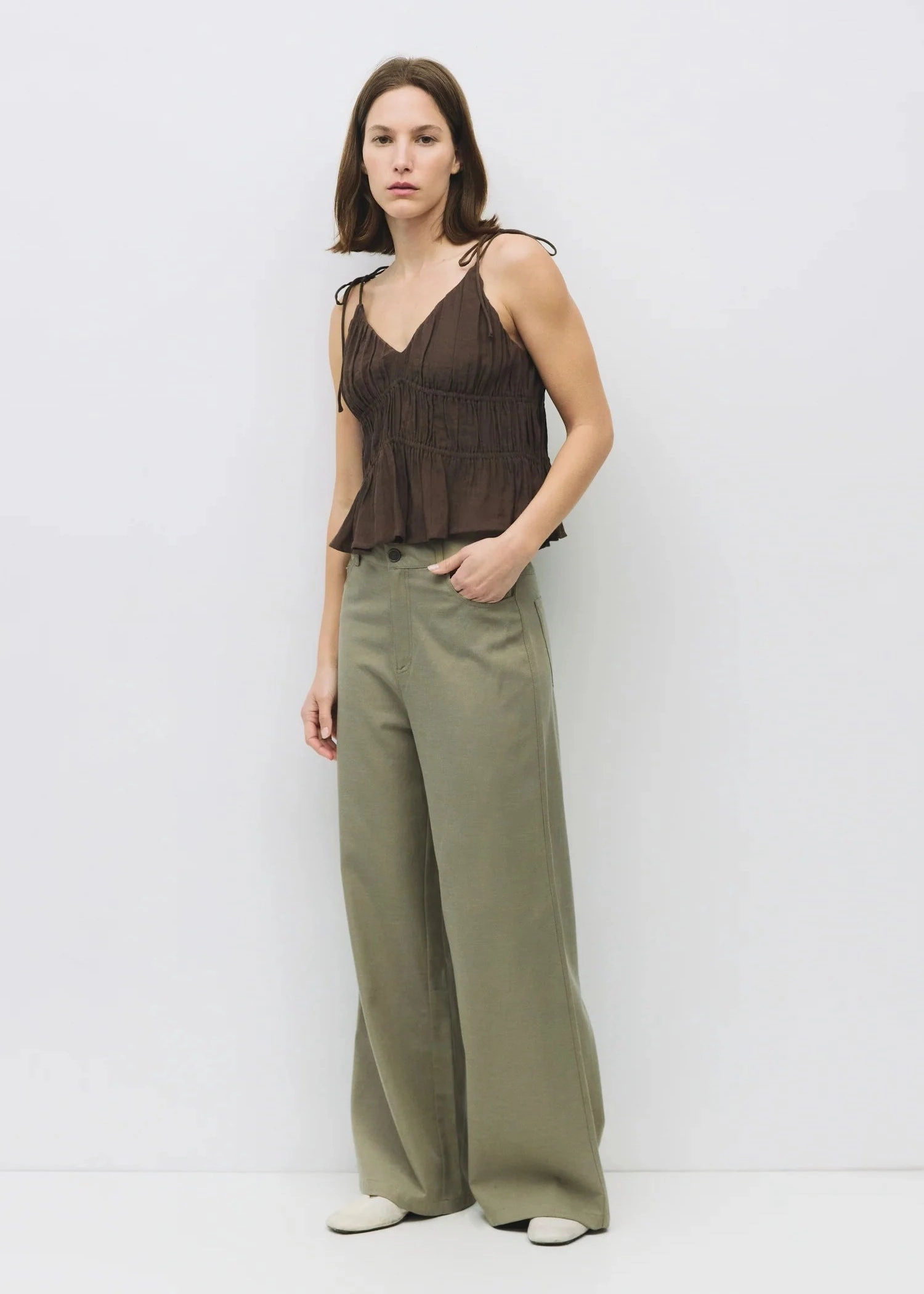 KENDRA CROPPED SLIP-STYLE TOP Stay Easy