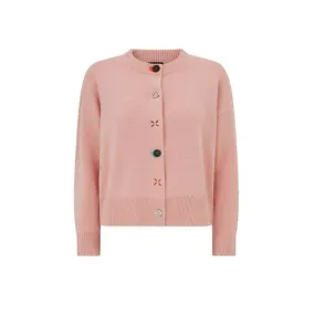 FrictionReduced Sleeve Construction Knitted Multi Button Wool Cardigan