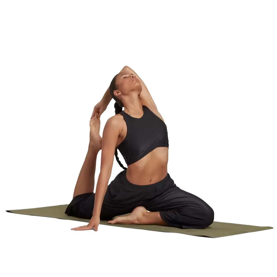 adidas - Women's Yoga Studio Wrapped Ribbed Sports Bra (HP1965) Durable Outer Shell