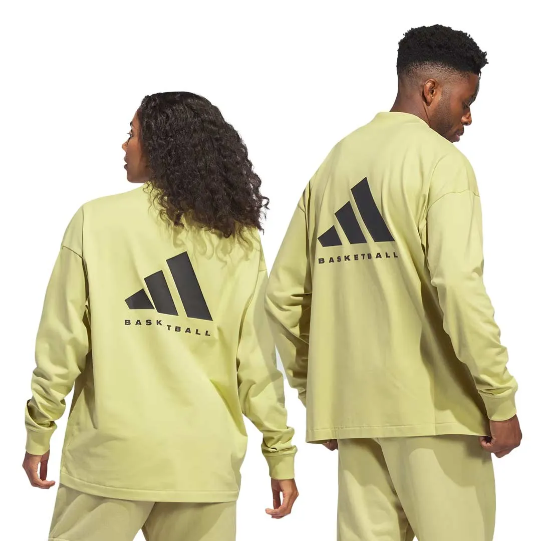 adidas - Unisex Basketball Long Sleeve T-Shirt (IN9562) Noise Free Zippers