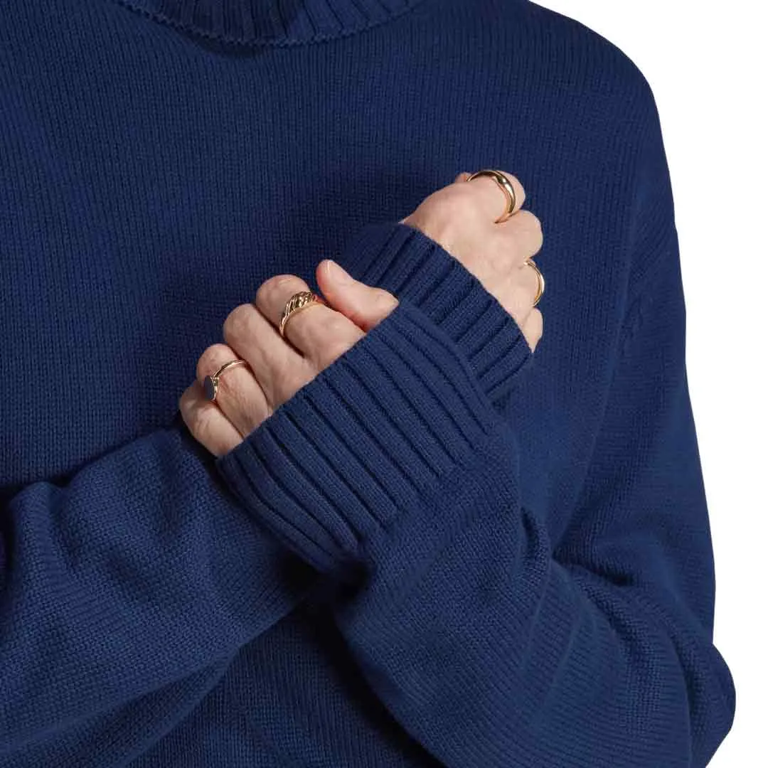 adidas - Women's Premium Essentials Knit Sweatshirt (IM3825) RipResistant Reinforcement Elastic hem