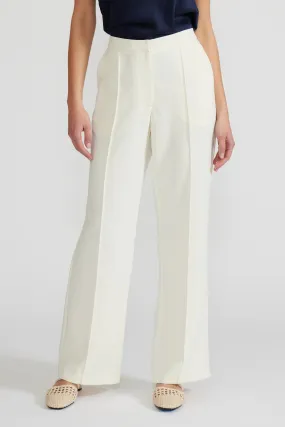 ReinforcedBeltLoops TARA IVORY CLASSIC PANTS