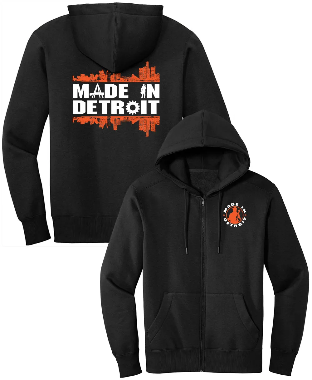 Icon City Zip-Up Anti Pilling Surface Soft Fleece Lining