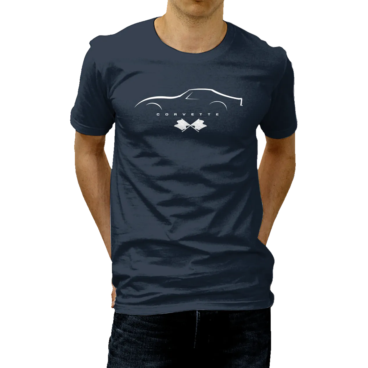 1970's Corvette Outline T-Shirt Layer Ready Street Style