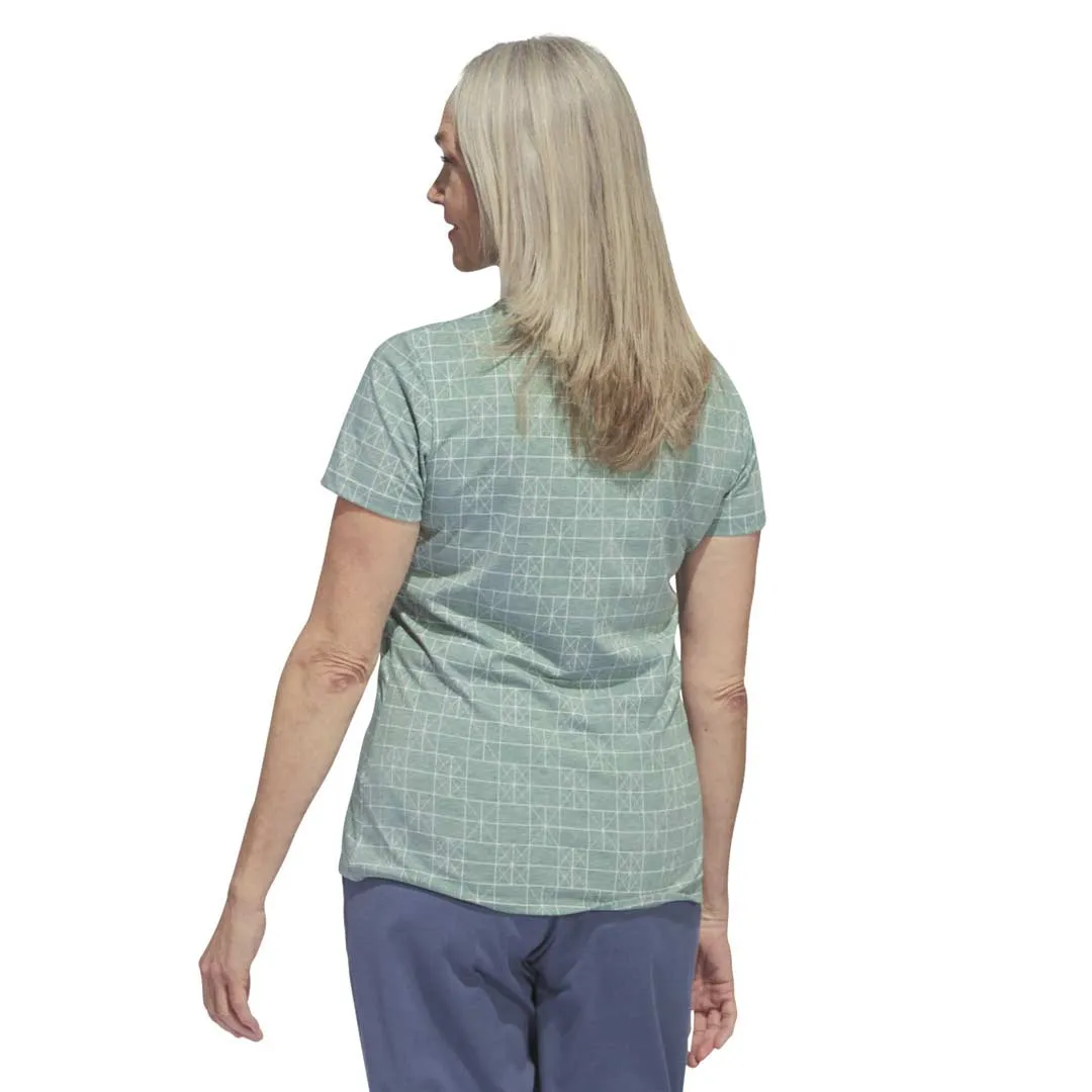 Soft Fleece Lining Oversized style adidas - Women's Go-To Printed Polo (IV6987)