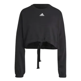 Durable Zipper Modern Layers adidas - Women's Dance Crop Versatile Sweatshirt (IC6624)