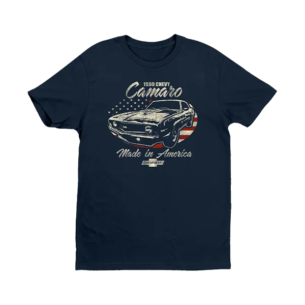 Camaro US Flag T-Shirt Beach Outfit