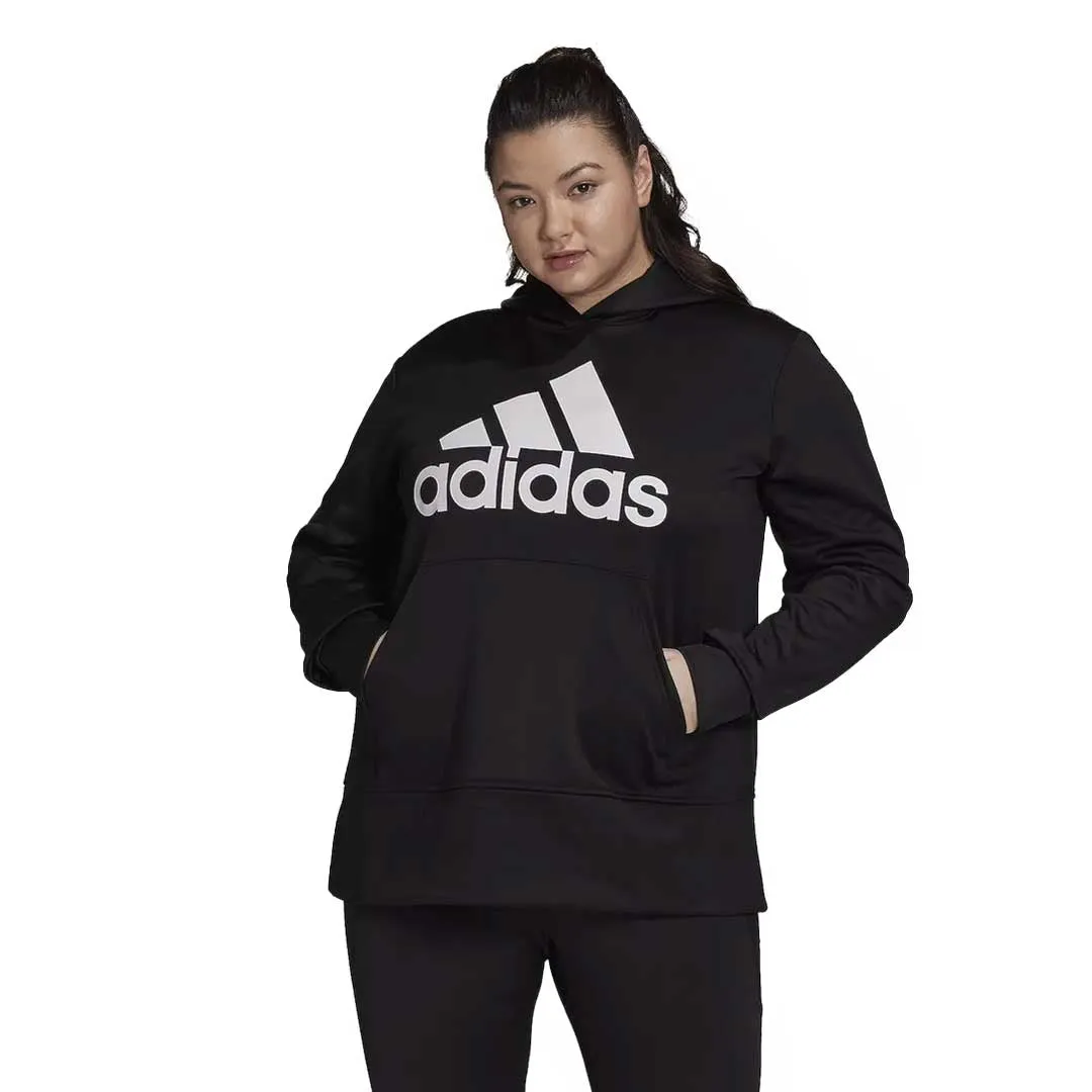 Many Pockets adidas - Women's Badge Of Sport Logo Hoodie (Plus Size) (HI5705)