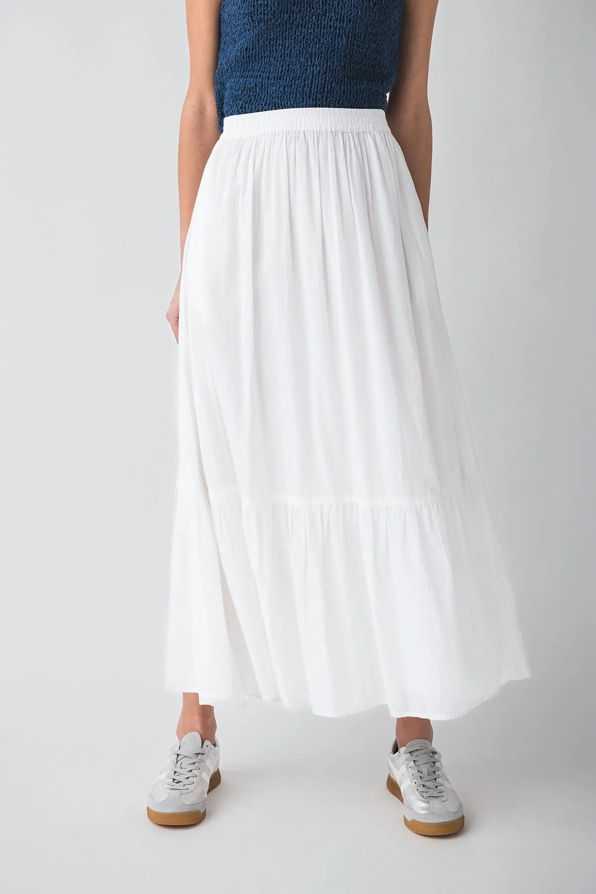 Clean Mood Elan Tiered Maxi Skirt