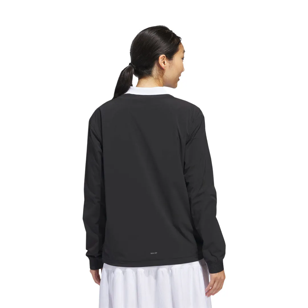 adidas - Women's Ultimate365 Tour WIND.RDY Pullover Sweatshirt (IN2549) Flexible Hood Design Multi Layer Design