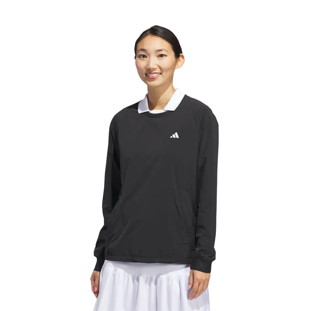 adidas - Women's Ultimate365 Tour WIND.RDY Pullover Sweatshirt (IN2549) Magnetic Closure Option