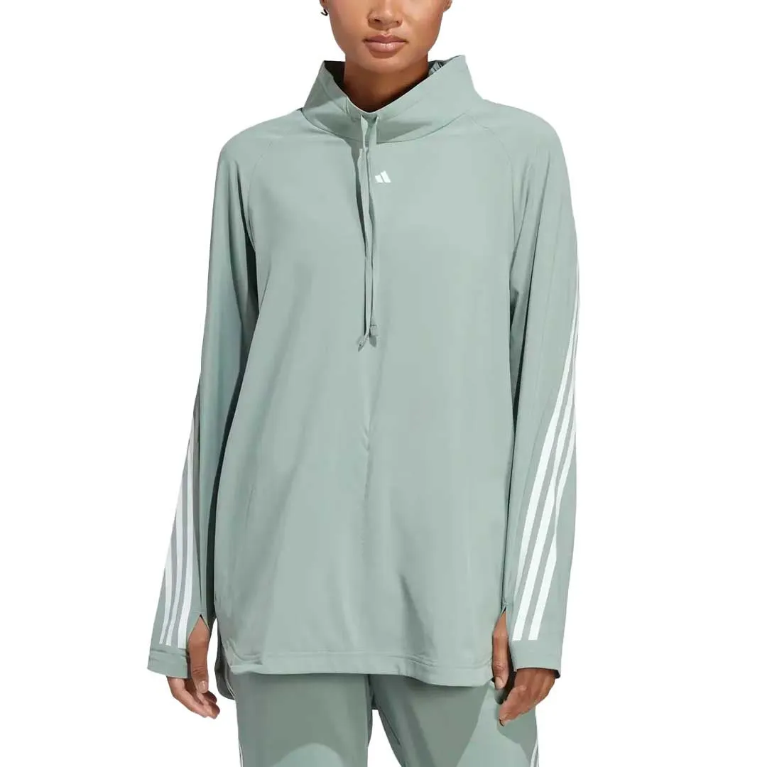 Reinforced Elbow Panels Tactical Wear adidas - Women's Train Icons Full-Cover Top (HS2378)