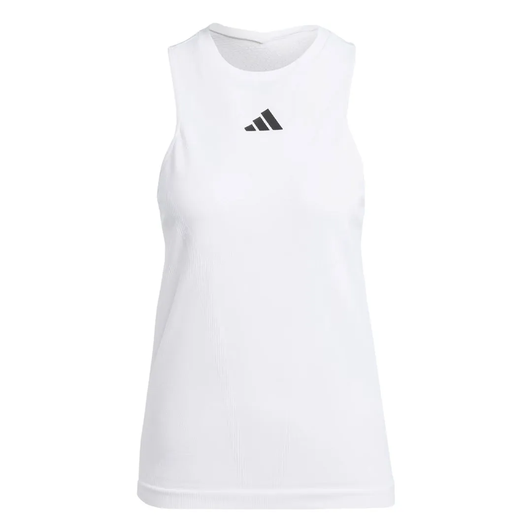 adidas - Women's Aeroready Pro Seamless Sleeveless Tennis Tank Top (IA7030) WeatherproofZipper