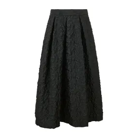 Luna Textured Skirt Back Slit Reinforced Pockets