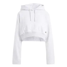 adidas - Women's The Safe Place Crop Hoodie (IT1528) Reinforced Shoulder Panels Temperature Regulating Tech