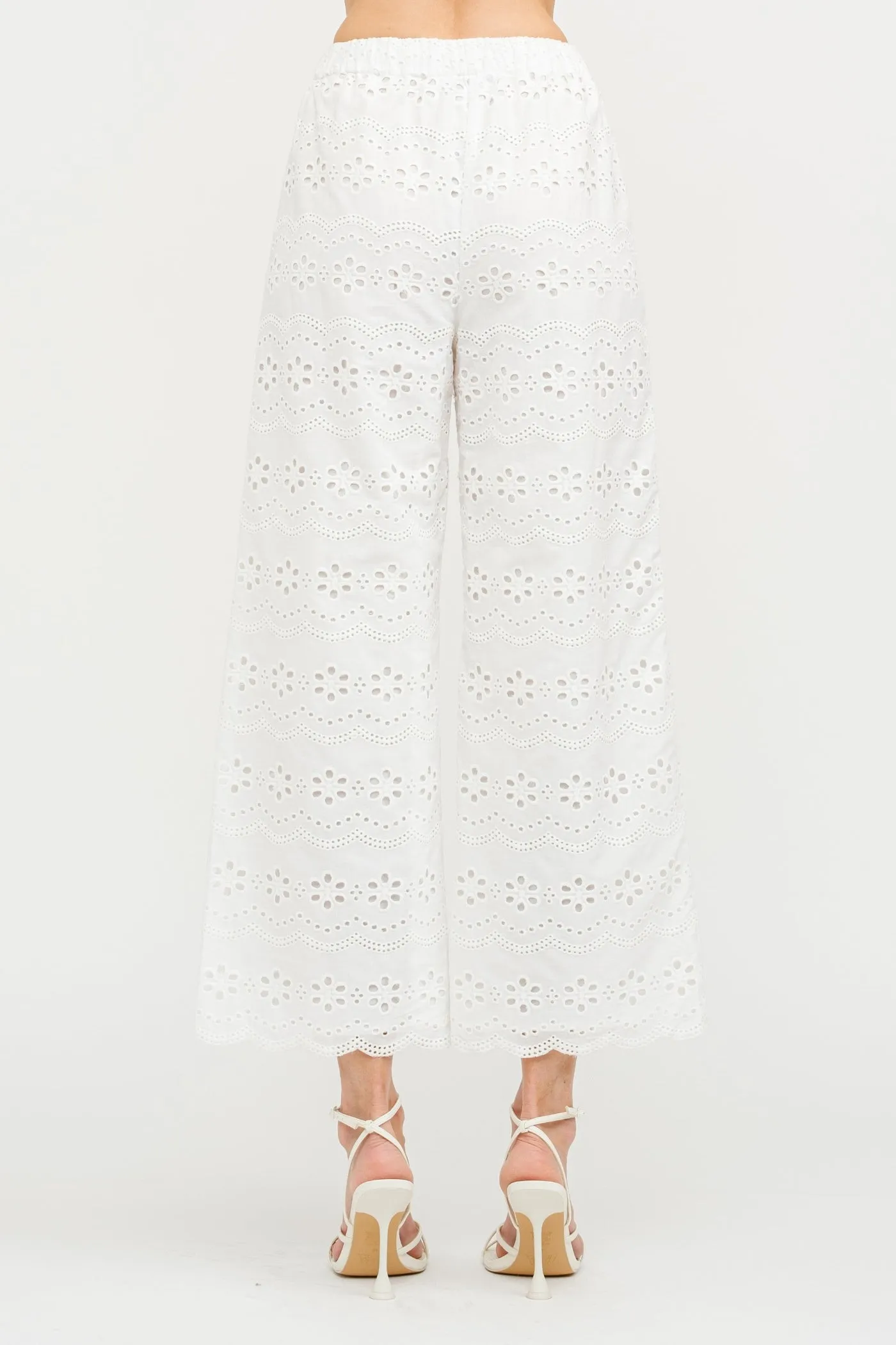Shape Retention Smart Motion MANDY BIARRITZ EMBROIDERED PANTS