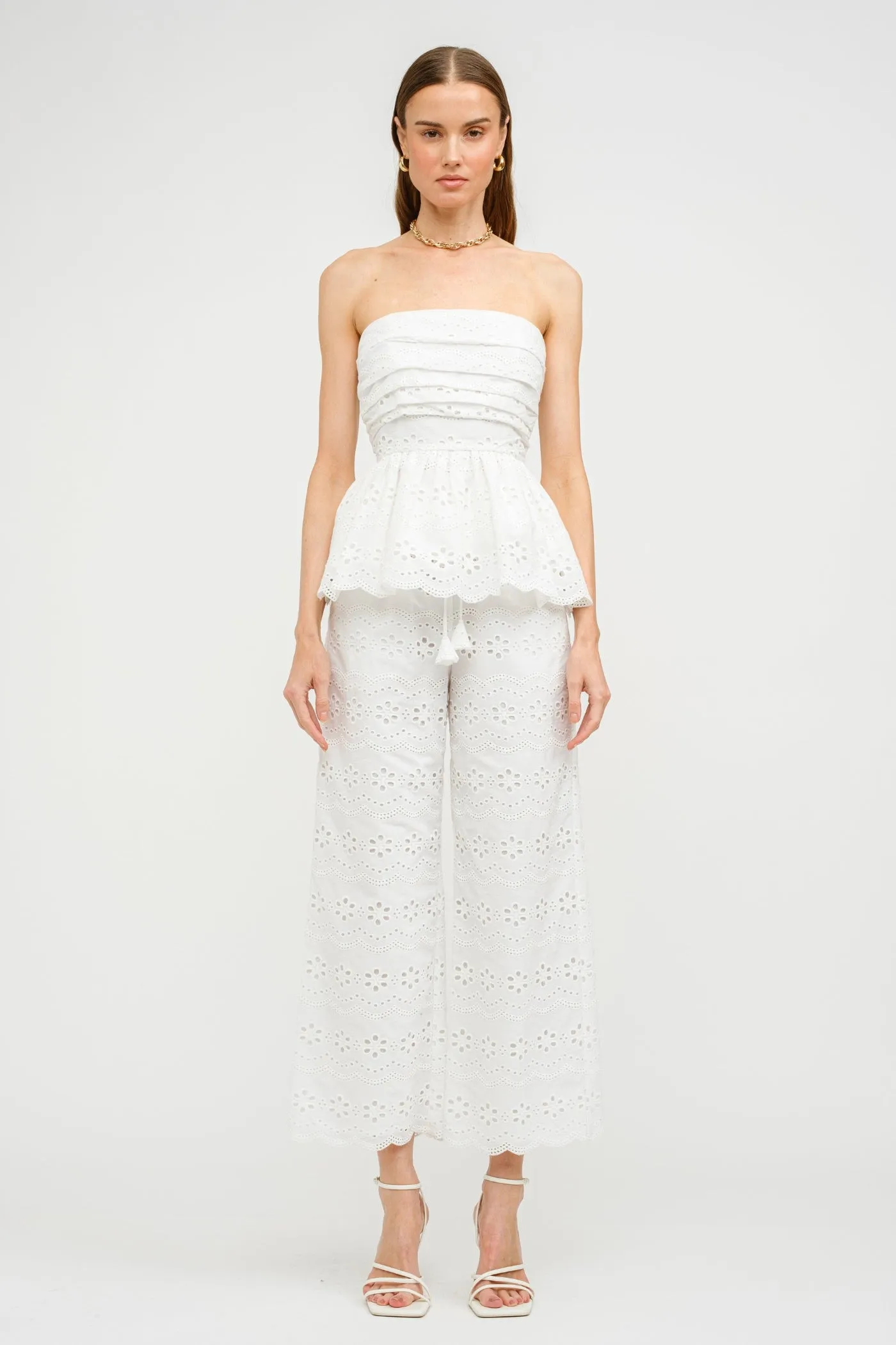 MANDY BIARRITZ EMBROIDERED PANTS Smart Layer Quick Release Closure