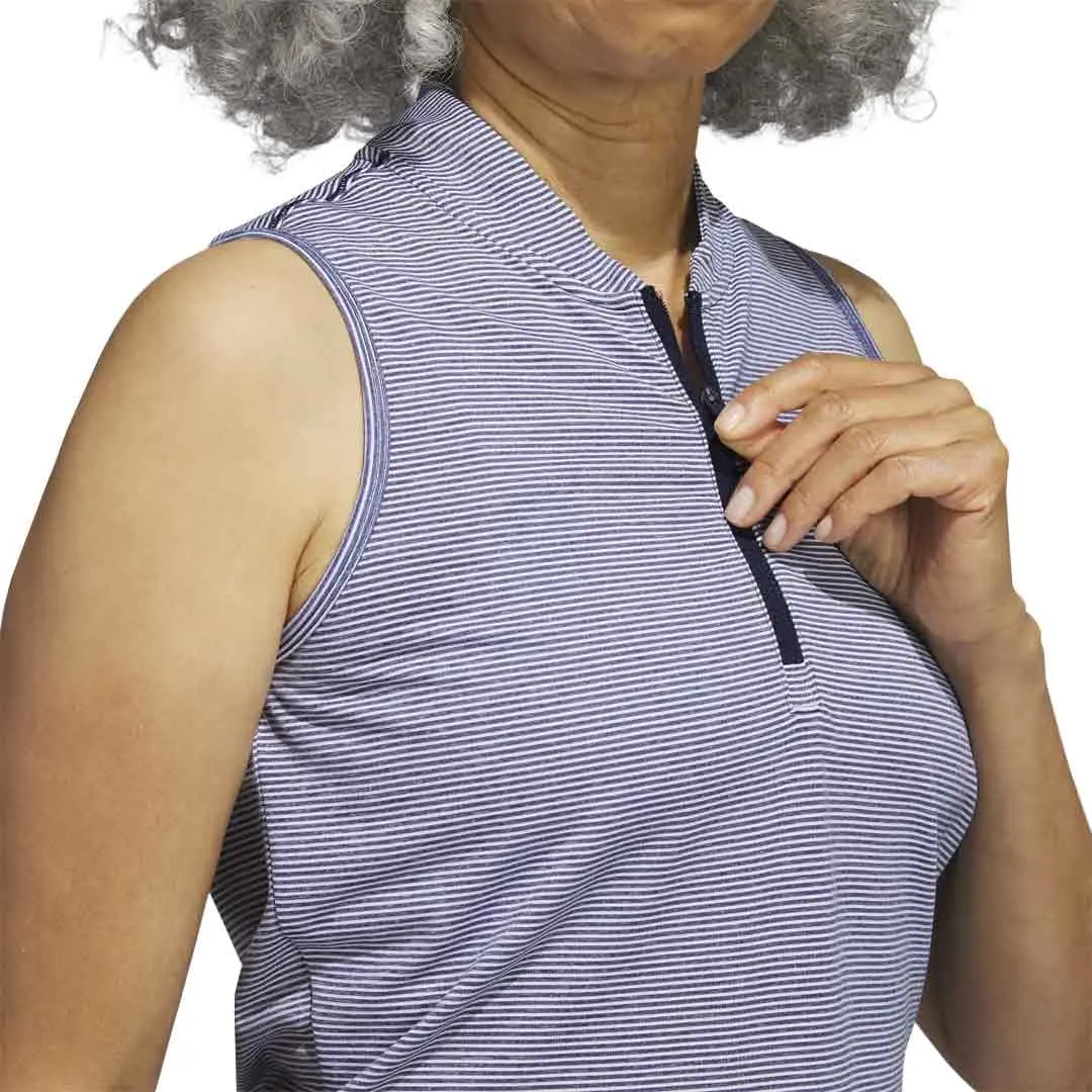 UV Block Layer Friendly Shape adidas - Women's Ottoman Printed Sleeveless Polo (IA7826)