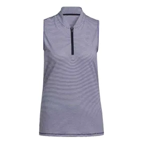 adidas - Women's Ottoman Printed Sleeveless Polo (IA7826) Headphone Hole Bright Color