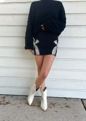 MAUDE MINI SKIRT Push Button Closure Corduroy texture