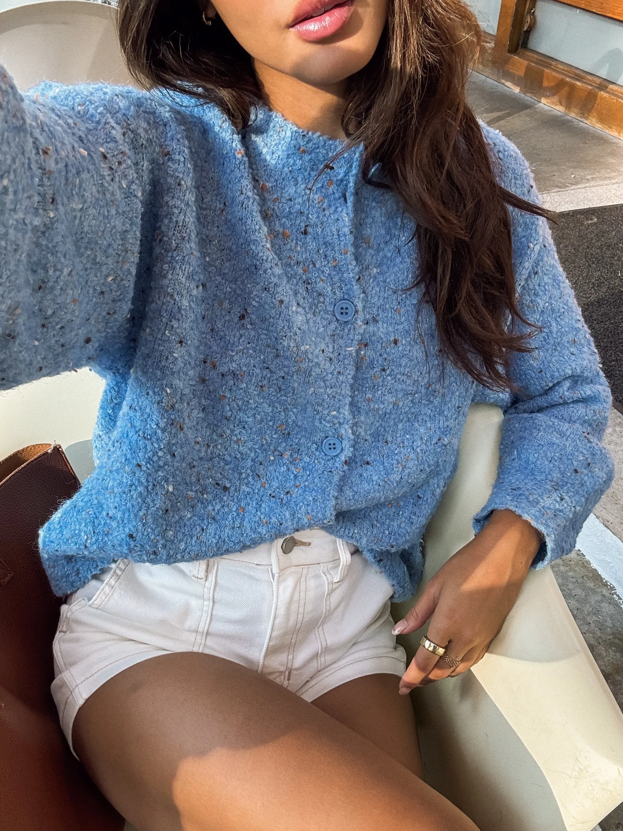 Sporty Look Melody Button Down Sweater