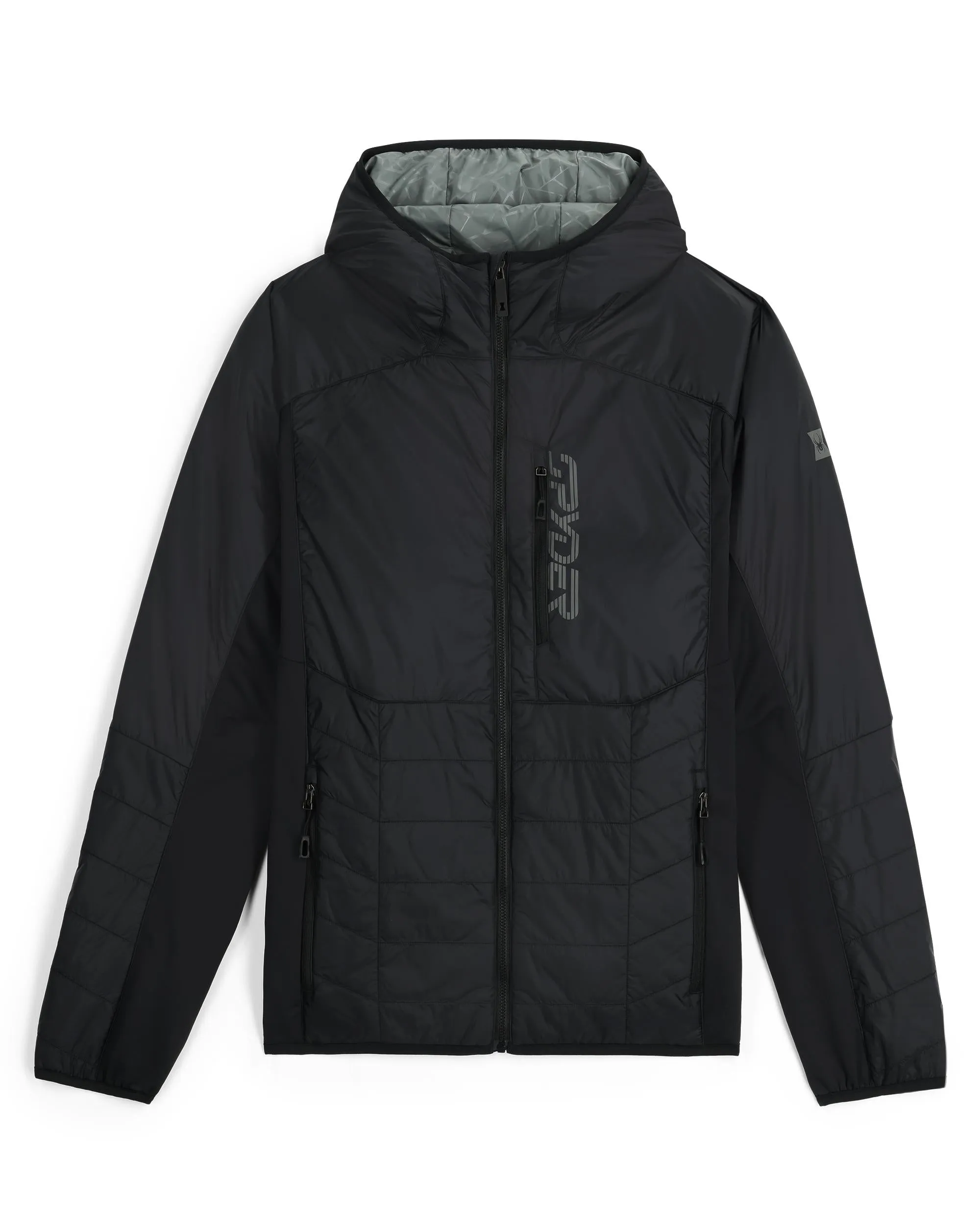 Tailored Silhouette Mens Glissade Hooded Jacket - Black