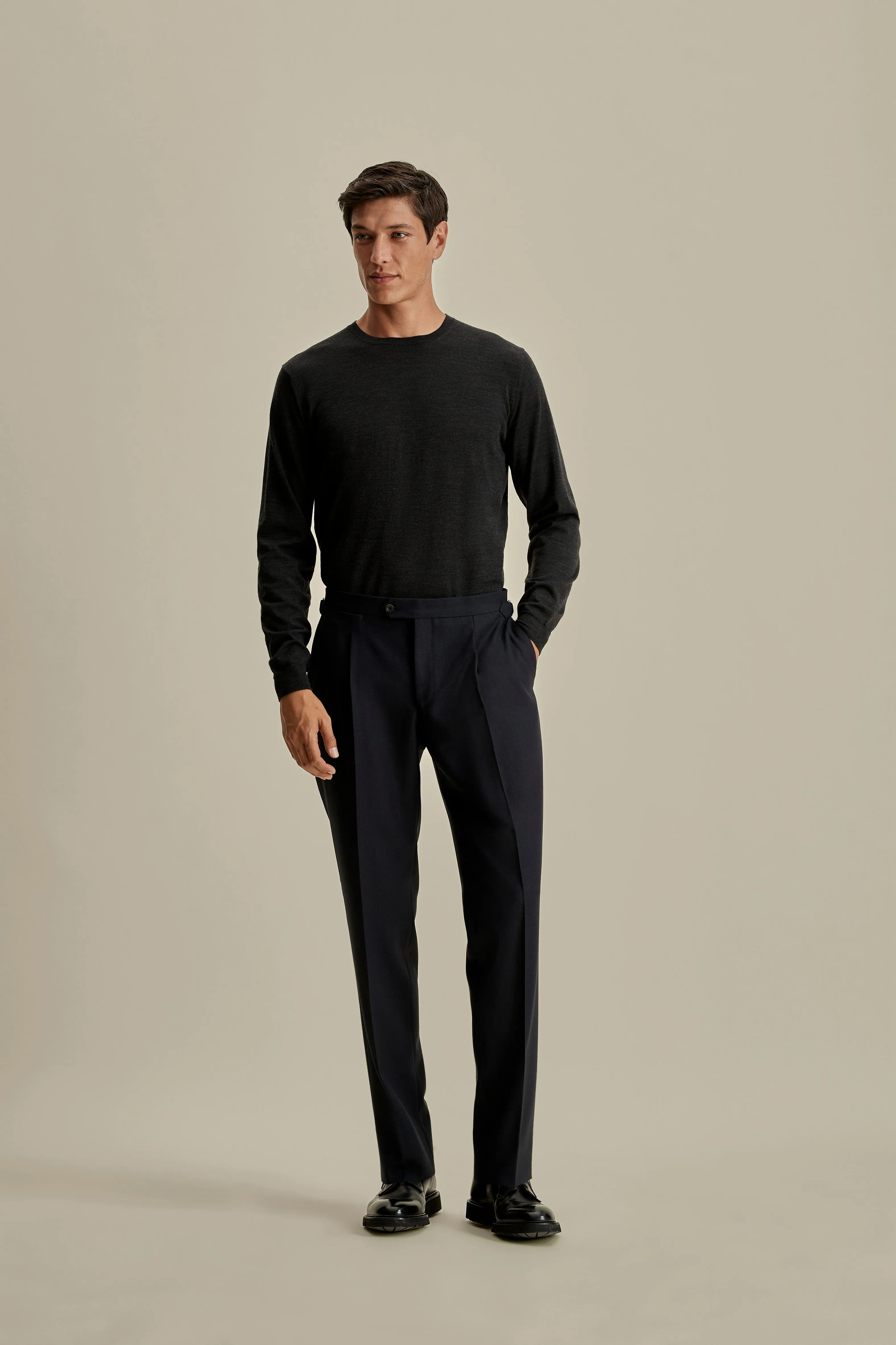 Urban Trendy Chill Wear Merino Wool Extrafine Crew Neck Sweater