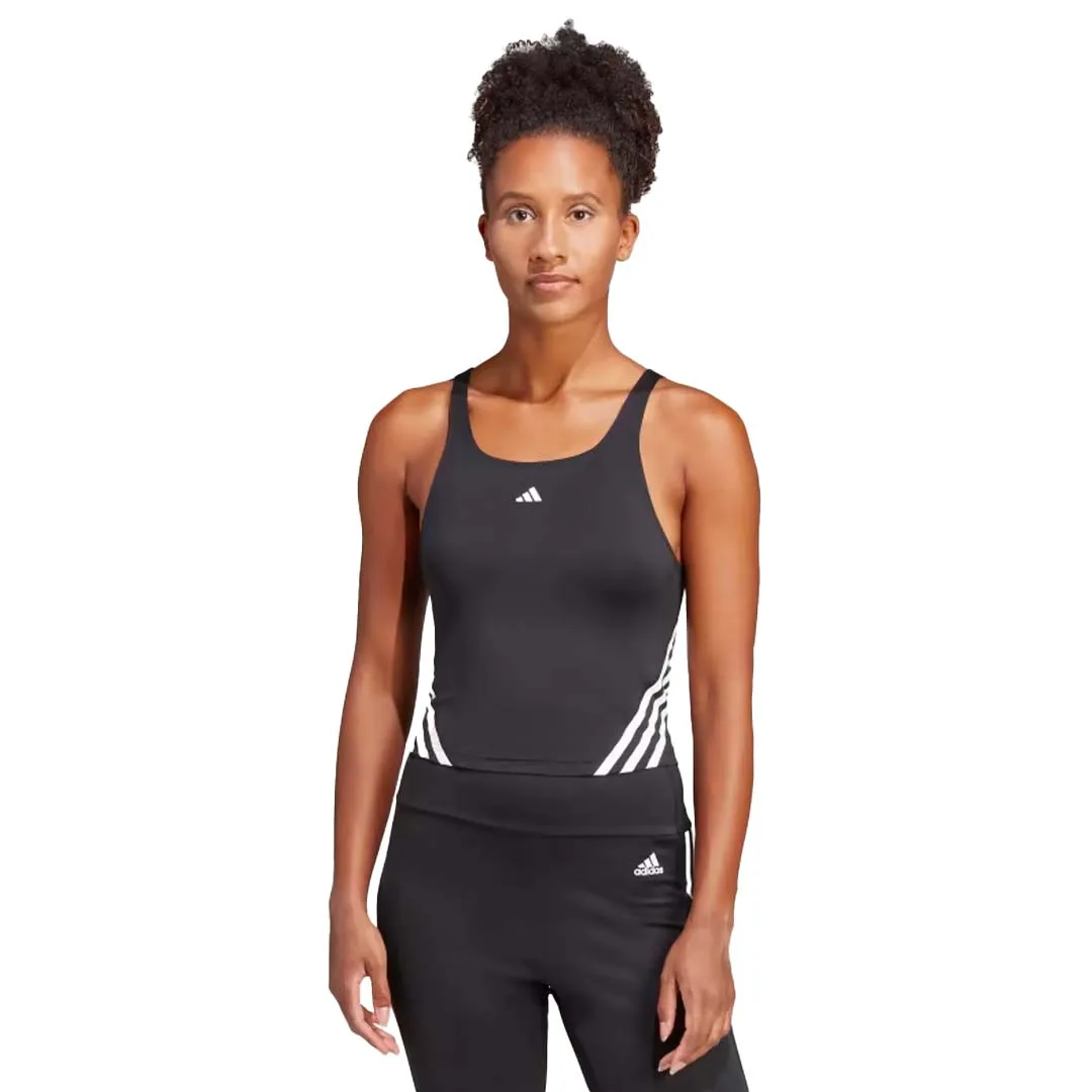 adidas - Women's Train Icons 3-Stripes Tank (HT9430) Compression Storage MultiPocketStyle