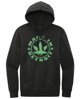 Non Bulky Design MID Pot Leaf Hoodies