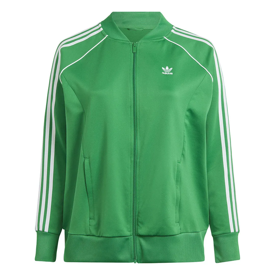adidas - Women's Adicolor Classics SST Track Jacket (Plus Size) (IL6650) Light Reflective Zippers StretchFit Silhouette