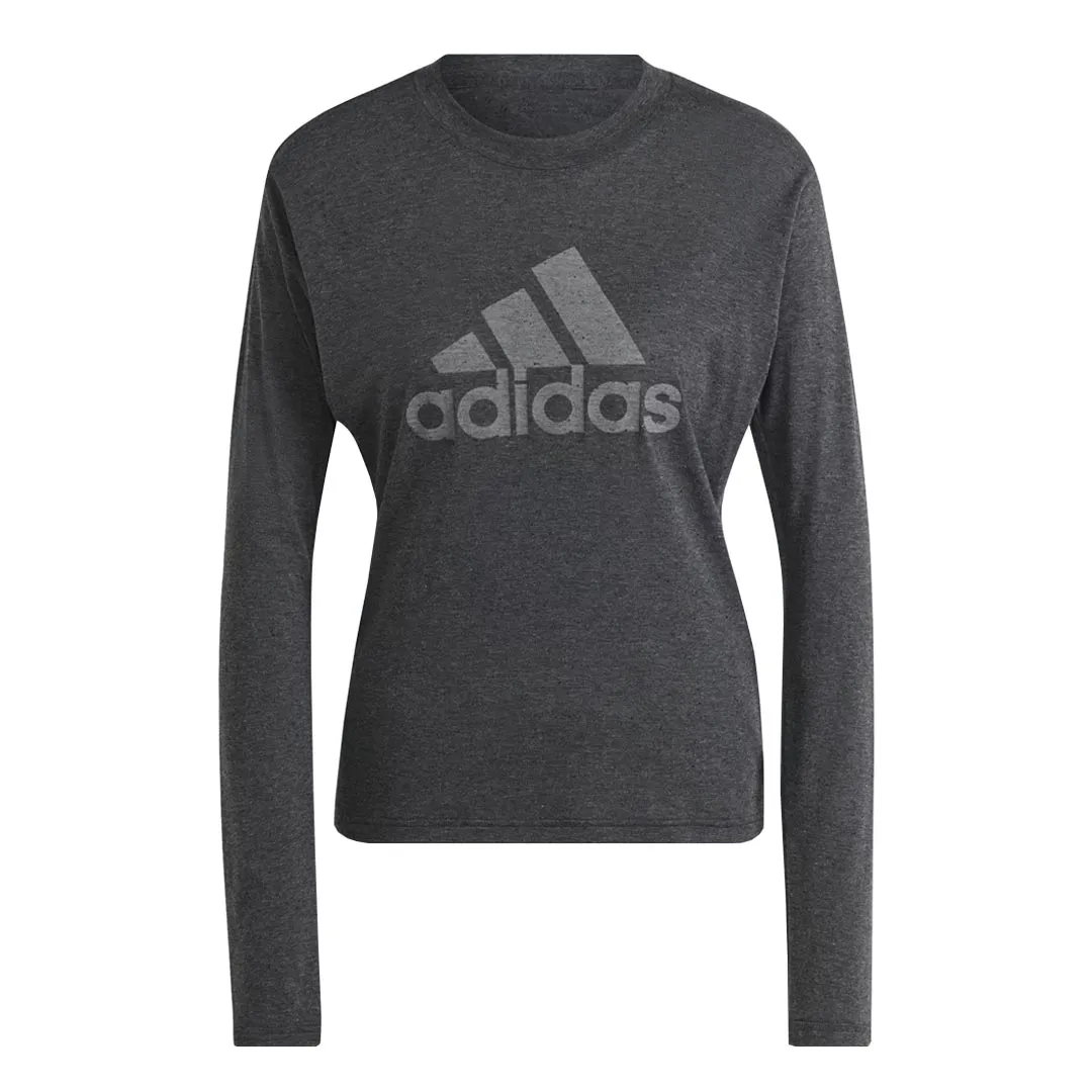 adidas - Women's Future Icons Winners Long Sleeve T-Shirt (IM2433) MultiPocketLayout Bonded Collars