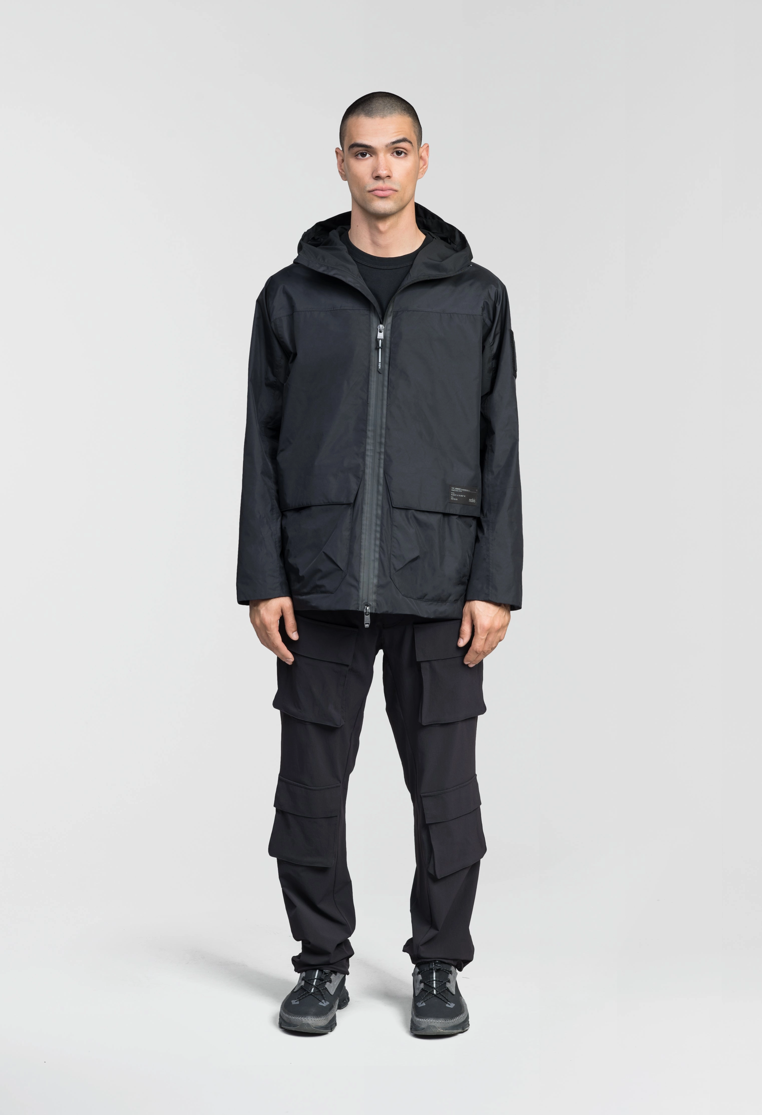 AdjustableDrawstring Mission Men's Performance Rain Shell Jacket