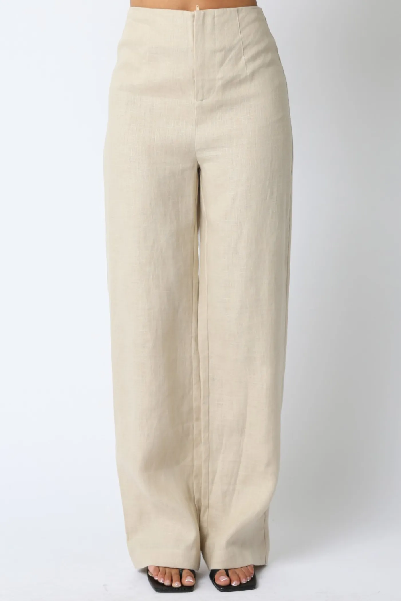 Flexible Knee Articulation Soft Touch Material BLAIR LINEN PANTS