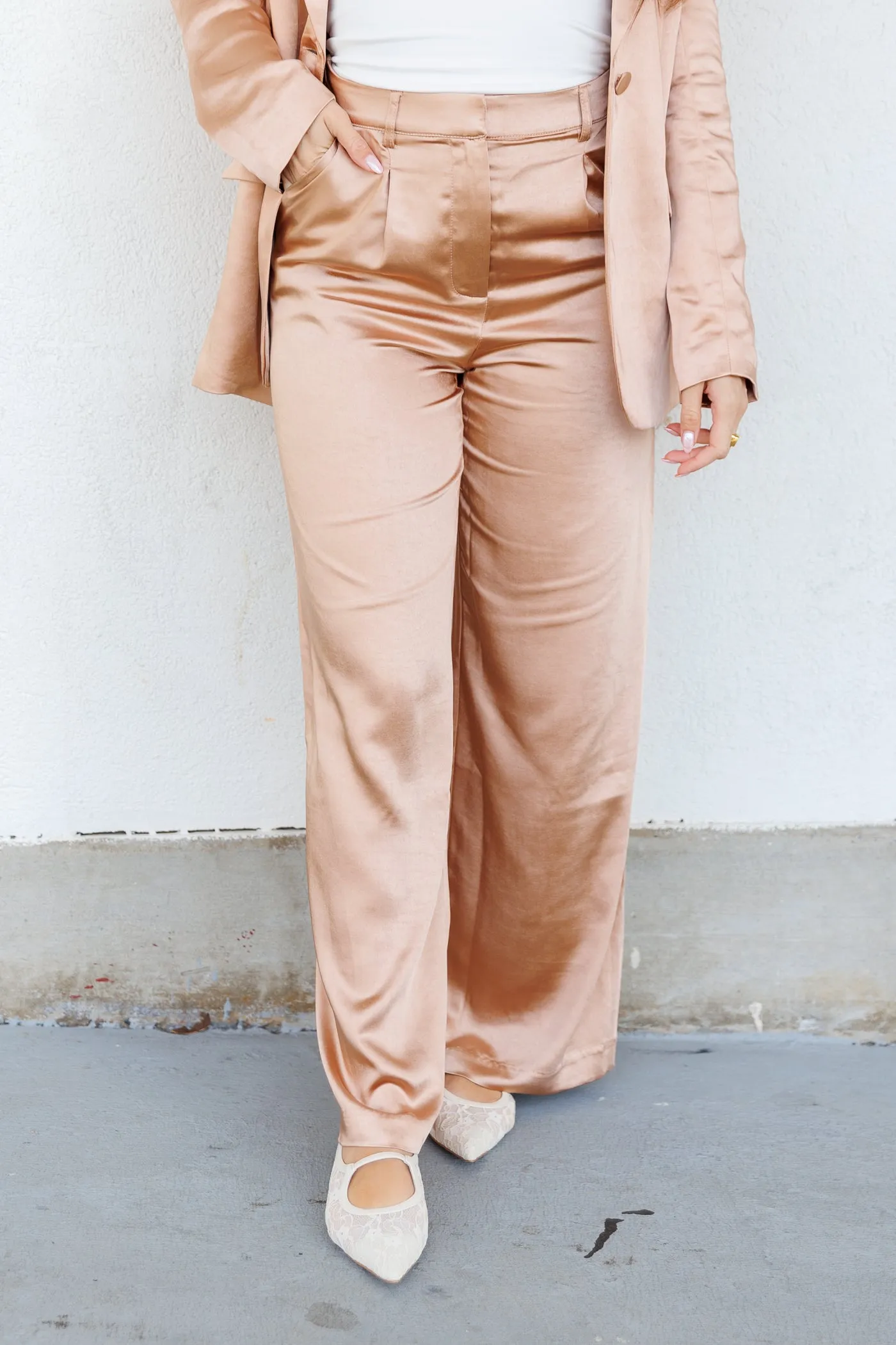 BELLE SATIN PANTS Minimal Cut Breathable layers