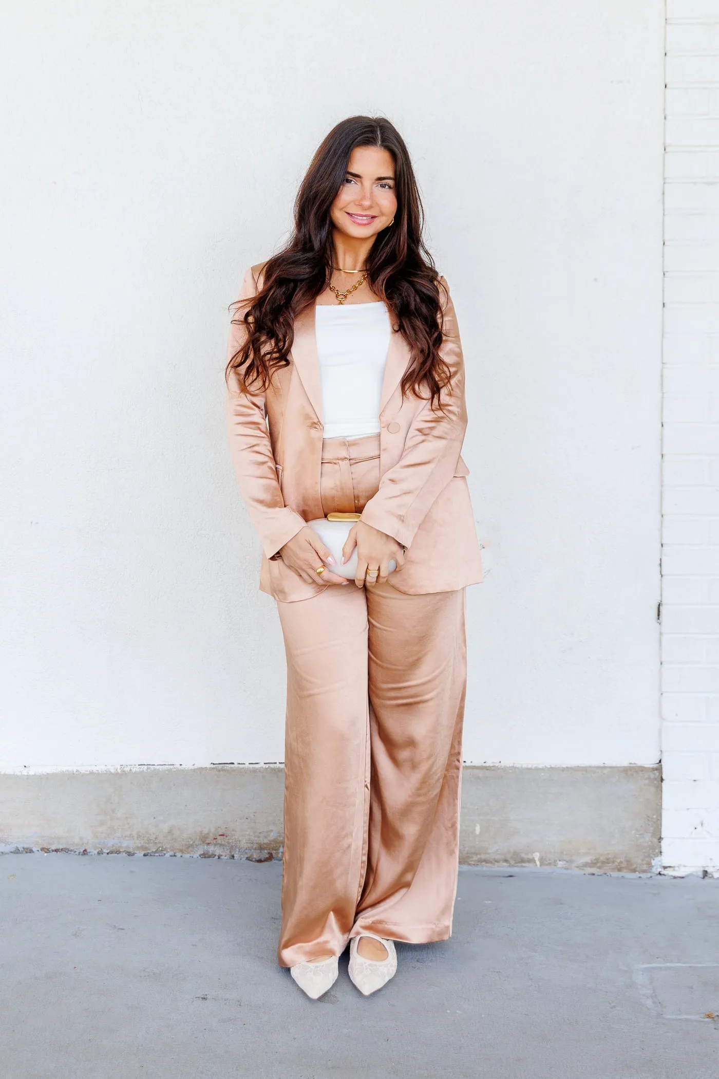 BELLE SATIN PANTS Quick Slip