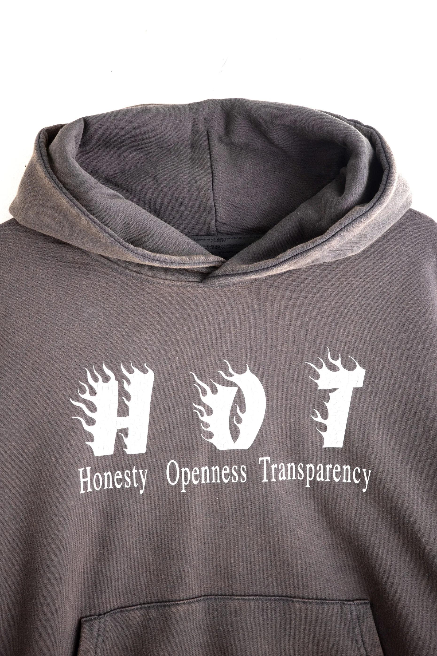 Indoor Layer Overlock Edge Finish Honesty Hoodie