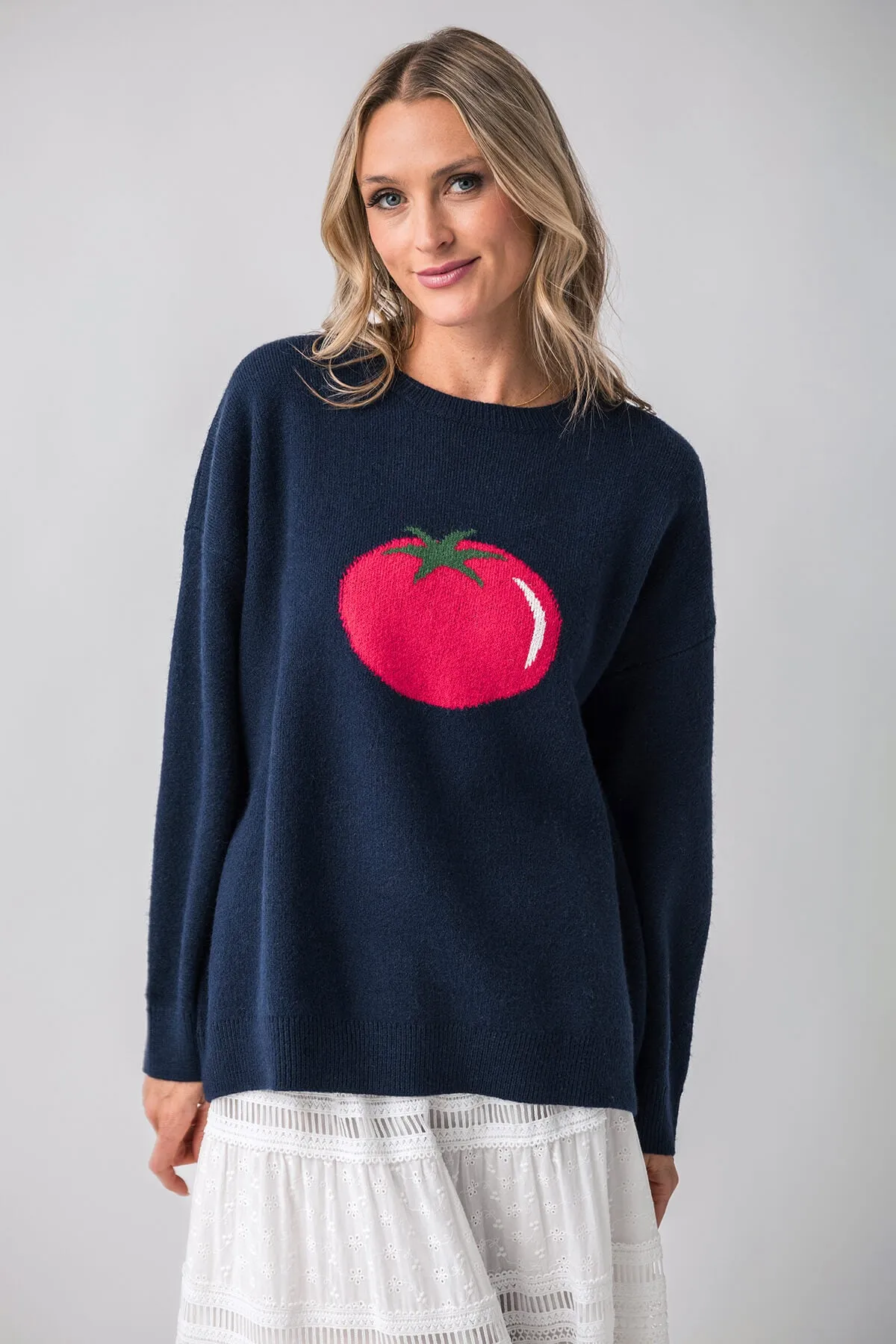 Performance Ready product checkered classicism Pretty Garbage Tomato Sweater