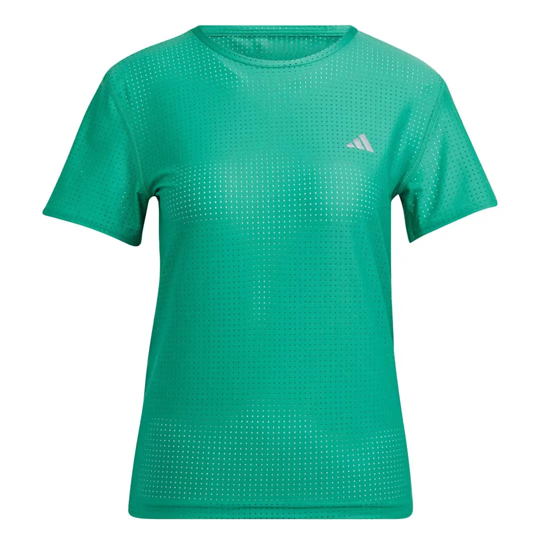 adidas - Women's Fast Running T-Shirt (HY5429) AdjustableDrawstring Frictionless Zipper Tracks