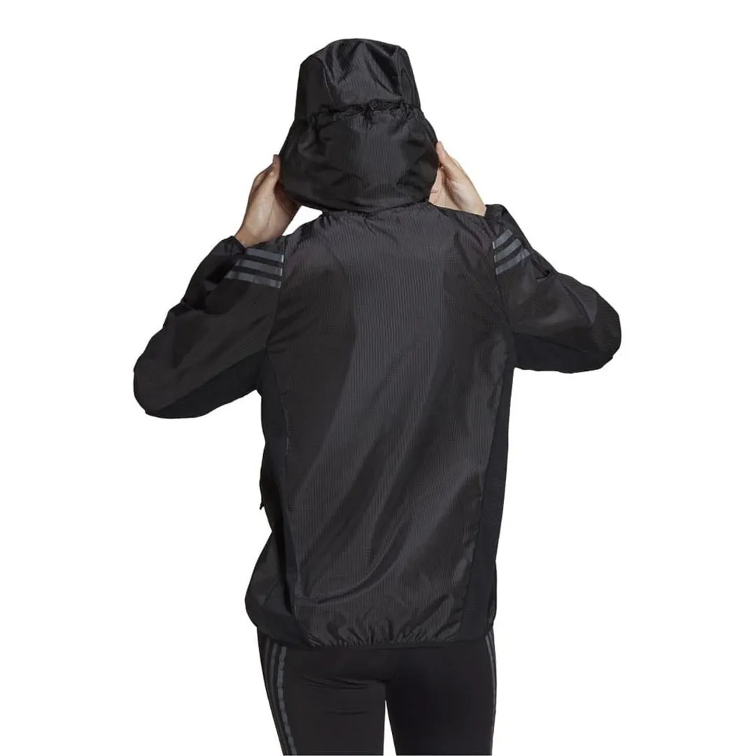 Moisture Managing Layer adidas - Women's Run Icons 3-Stripes Windbreaker Jacket (HC7976)