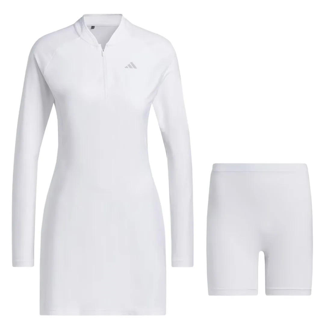 adidas - Women's Long Sleeve Golf Dress (HS8960) NonIrritatingSeams Noise Reduced Fastener System